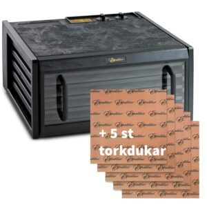 Excalibur 5-brickor, glasdörr + 5 torkdukar